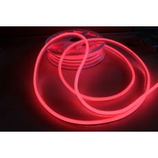 Світлодіодний гнучкий неон 12V, LED NEON - 17x9мм, колір світіння - червоний
